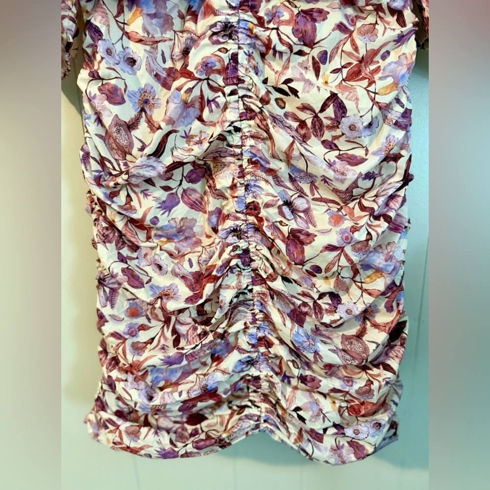 Bishop & Young Carly Ruched Front Dress in True Romance Sz M - Picture 4 of 11